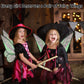 U-Zomir Fairy Costume Wings For Women Girls, Sparkle Black Fairy Butterfly Wings Halloween Costume Dress Up Christmas Birthday P
