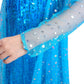 Lito Angels Toddler Girls Princess Dress Up Costumes Halloween Christmas Party Dress Gown Sequined With Accessories Size 4-5 Blu
