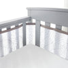 Breathablebaby Breathable Mesh Liner For Full-Size Cribs, Deluxe 4Mm Mesh, Woodland Leaves (Size 4Fs Covers 3 Or 4 Sides)