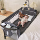 Mooitz Baby Bassinet Bedside Crib, 6-In-1 Pack And Play With Bassinet, 4 Height Adjustable Bedside Crib, Newborn Portable Bassin