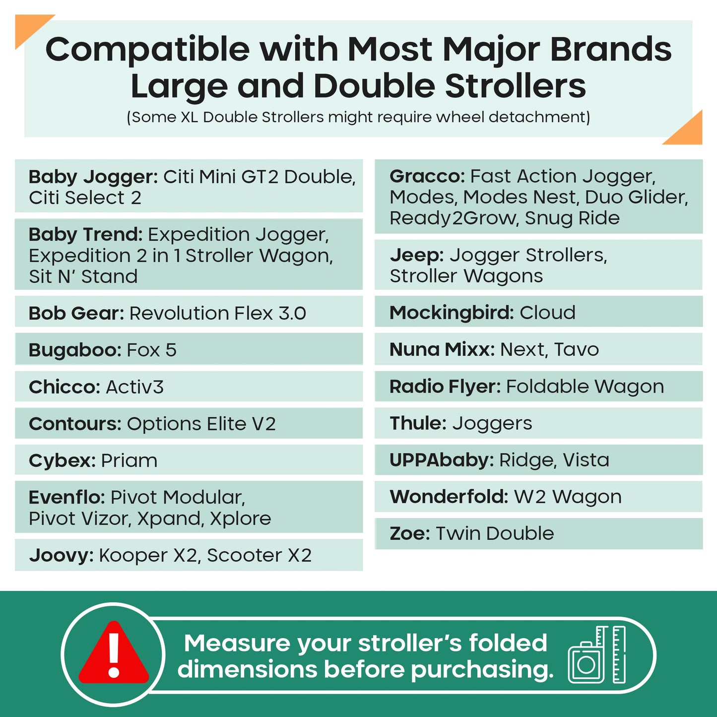 Reperkid Large Stroller Bag For Airplane Travel, Blue, 47' H X 24' W X 15' D, Fits Most Large, Single, Double, Jogging Stroll