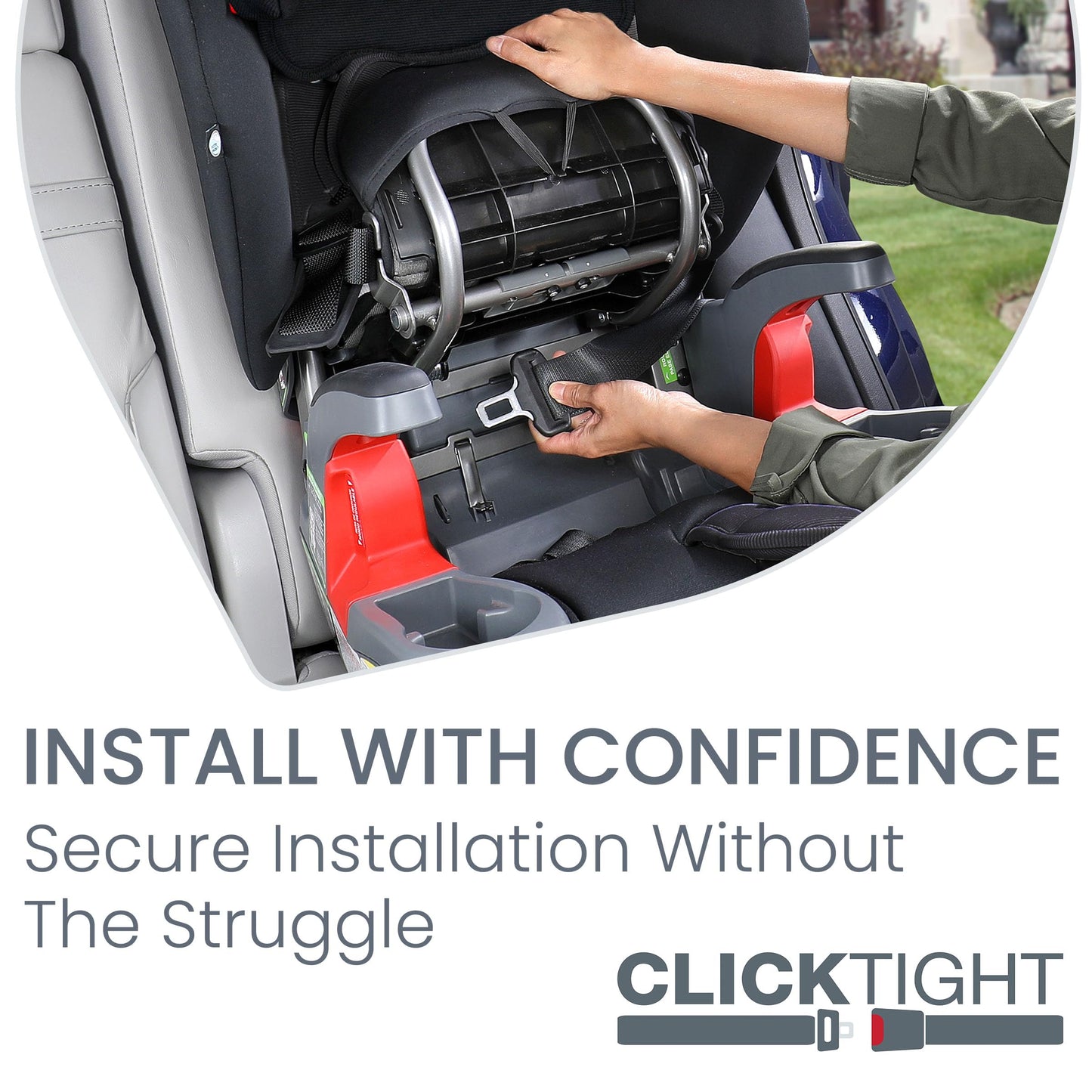 Britax Grow With You Clicktight Harness-2-Booster Car Seat, Cool N Dry - Cool Flow Moisture Wicking Fabric