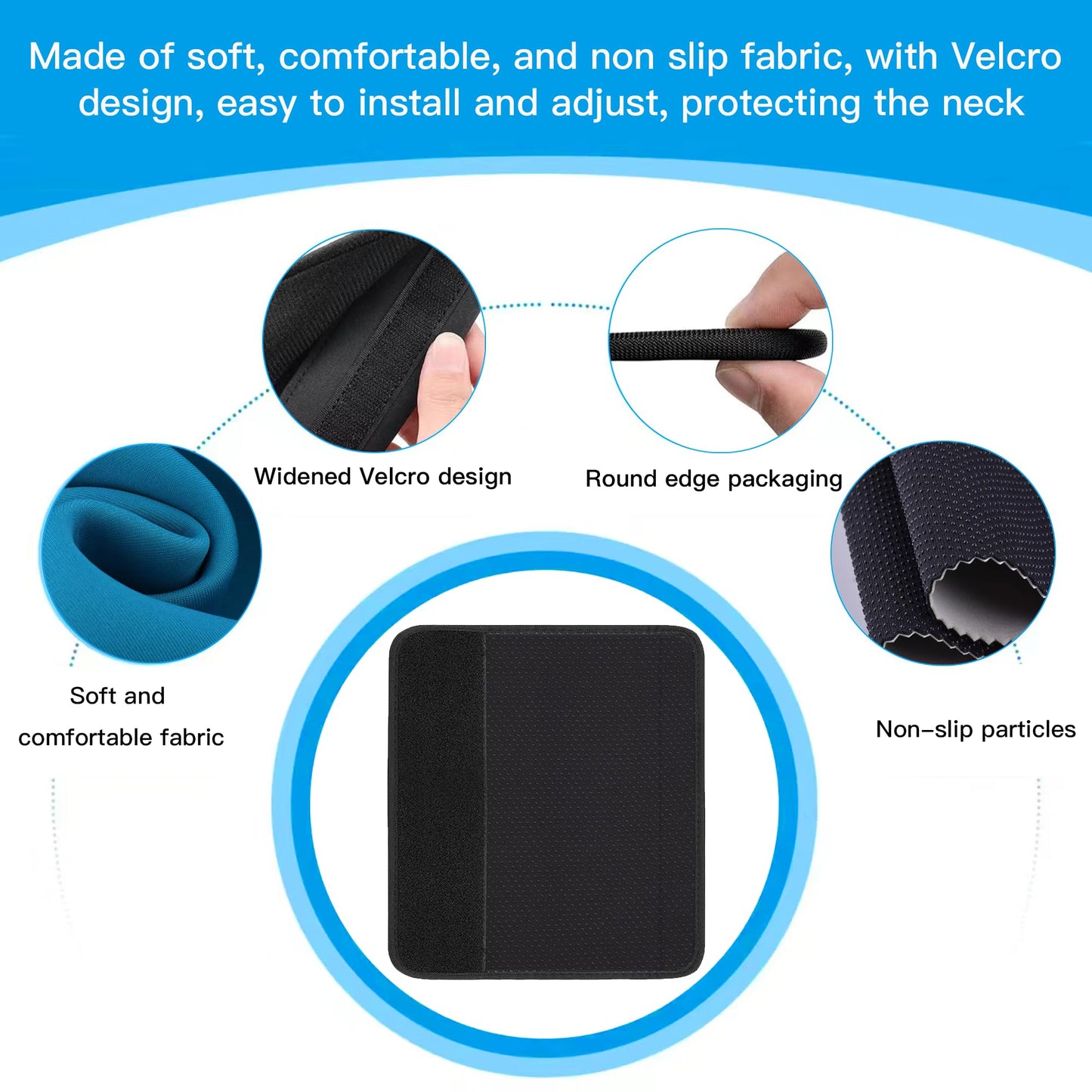 Mokiwala Car Seat Belt Pad Cover, 4-Pack Soft Car Safety Seat Belt Strap Shoulder Pad For Adults And Children, Suitable For Car