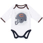 Gerber Nfl Chicago Bears 3 Pack Bodysuit Footed Pant And Cap Registry Gift Set, Navy/White Chicago Bears, 6-9M