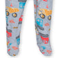 Gerber Unisex Baby Toddler Buttery Soft Snug Fit Footed Pajamas With Viscose Made From Eucalyptus, Construction, 2T
