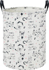 Clocor Cat Laundry Basket,Waterproof Baby Girls Nursery Hamper, Girls' Room Decor,Kids Toys Storage Bin,Gift Basket(Black & Whit