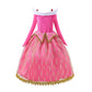 Aoiviss Girls Princess Costume Dresses Pink Princess Dress Up Clothes With Accessories For Halloween Cosplay Carnival Party