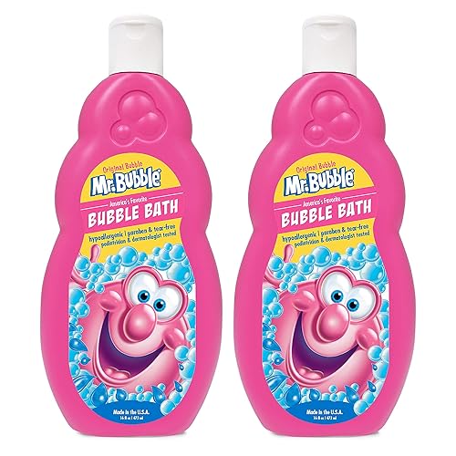 Mr. Bubble Original Bubble Bath - Great for Your Baby, Kids, and Adults - Hypoallergenic, Tear Free Bubble Bath Solution (2 Bott