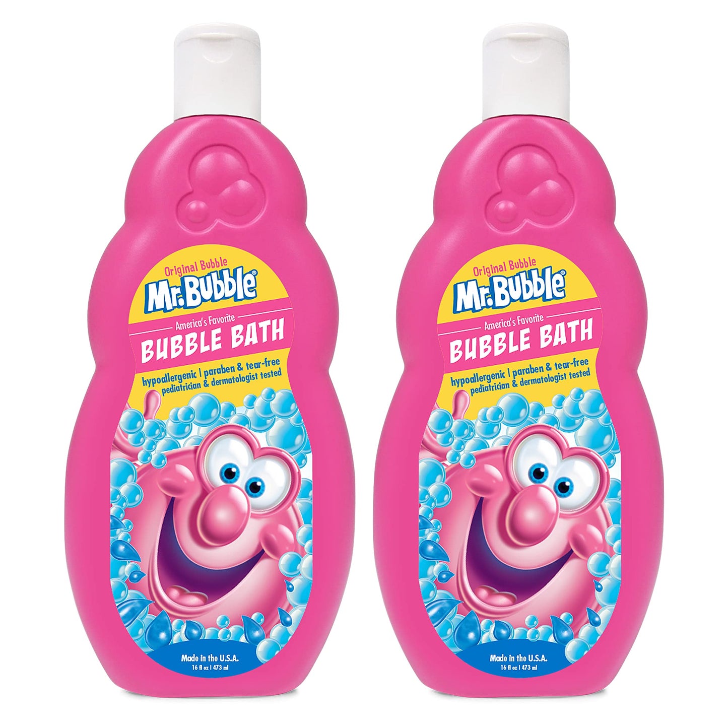 Mr. Bubble Original Bubble Bath - Great for Your Baby, Kids, and Adults - Hypoallergenic, Tear Free Bubble Bath Solution (2 Bott