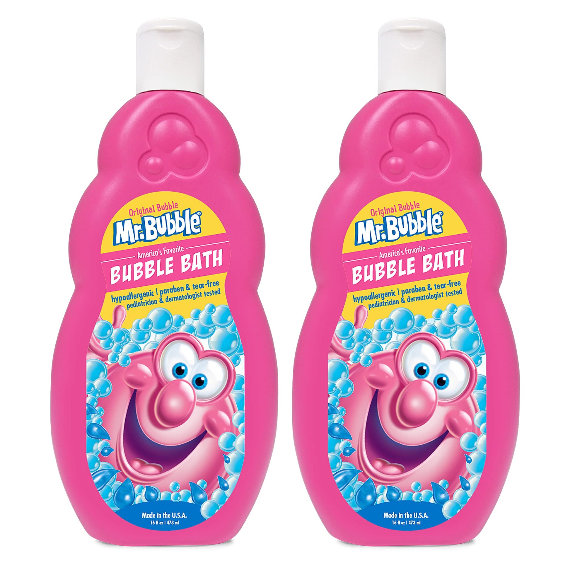 Mr. Bubble Original Bubble Bath - Great for Your Baby, Kids, and Adults - Hypoallergenic, Tear Free Bubble Bath Solution (2 Bott