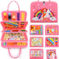 Busy Board for 1 Year Old Sensory Toys for Toddlers 1-3 Montessori Learning Busy Book for Boys Girls Preschool Toys Gift (Pink)