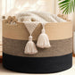 CherryNow 22x22x14 Large Blanket Basket, Home D  cor for Living Room Bedroom, Decorative Wicker Woven Basket for Clothes, Toy St