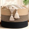 CherryNow 22x22x14 Large Blanket Basket, Home D  cor for Living Room Bedroom, Decorative Wicker Woven Basket for Clothes, Toy St