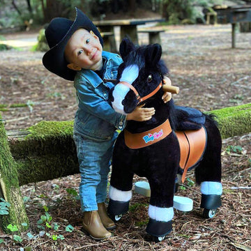 PonyCycle Ride on Toys Kids Riding Horse Ride-on Rocking Horse Pony Cycle for Toddlers Walking Animal Unicorn Toys Birthday Gift