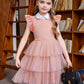 Arshiner Toddler Tutu Dresses Summer Dress Cute Pink Valentine Tulle Sundress For Little Girls 6-7 Years