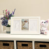 Nuby Baby Hand & Footprint Kit With Wall Decor Frame That Holds One 4 X 6 Photo & 2 Clay Print Kits For Newborn Girls & Boys, Pe