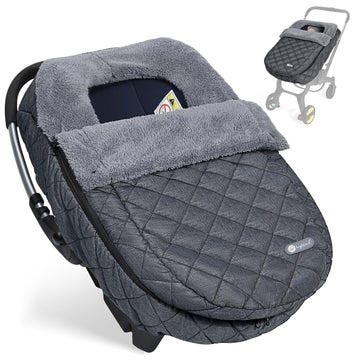 Ivywind Winter Baby Car Seat Cover, Warm Carseat Cover With Removable Zipper For Baby Boys & Girls, Waterproof Car Seat Covers,