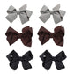 Small Solid Bow - Set of 6 (Black Brown Grey)