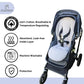 Suessie Stroller Liner - Universal And Reversible Seat Insert, Sand Stripe