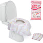 Disposable Toilet Seat Covers For Kids & Adults (12 Pack) - Germ Protect From Public Toilets - Waterproof, Individually-Wrapped,