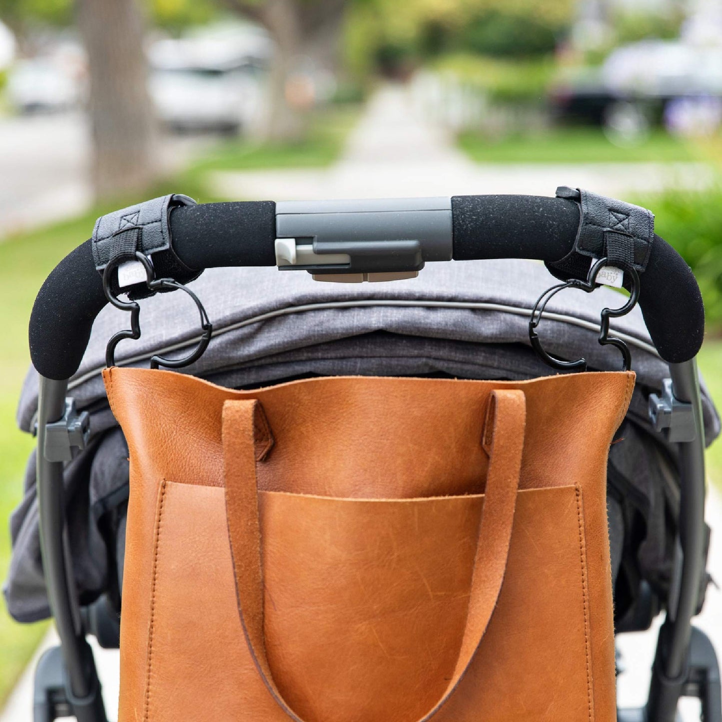 Disney Baby By J.L. Childress Mickey Mouse Stroller Hooks - Universal Stroller Clips With Non-Slip Straps - Durable Carabiners T