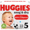 Huggies Size 5 Diapers, Snug & Dry Baby Diapers, Size 5 (27+ Lbs), 22 Count, Packaging May Vary