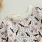 Halloween Newborn Baby Girl Outfit Pumpkin Sweatshirt Romper Long Sleeve Romper Jumpsuit Infant Fall Winter Clothes (Ghost, 3-6