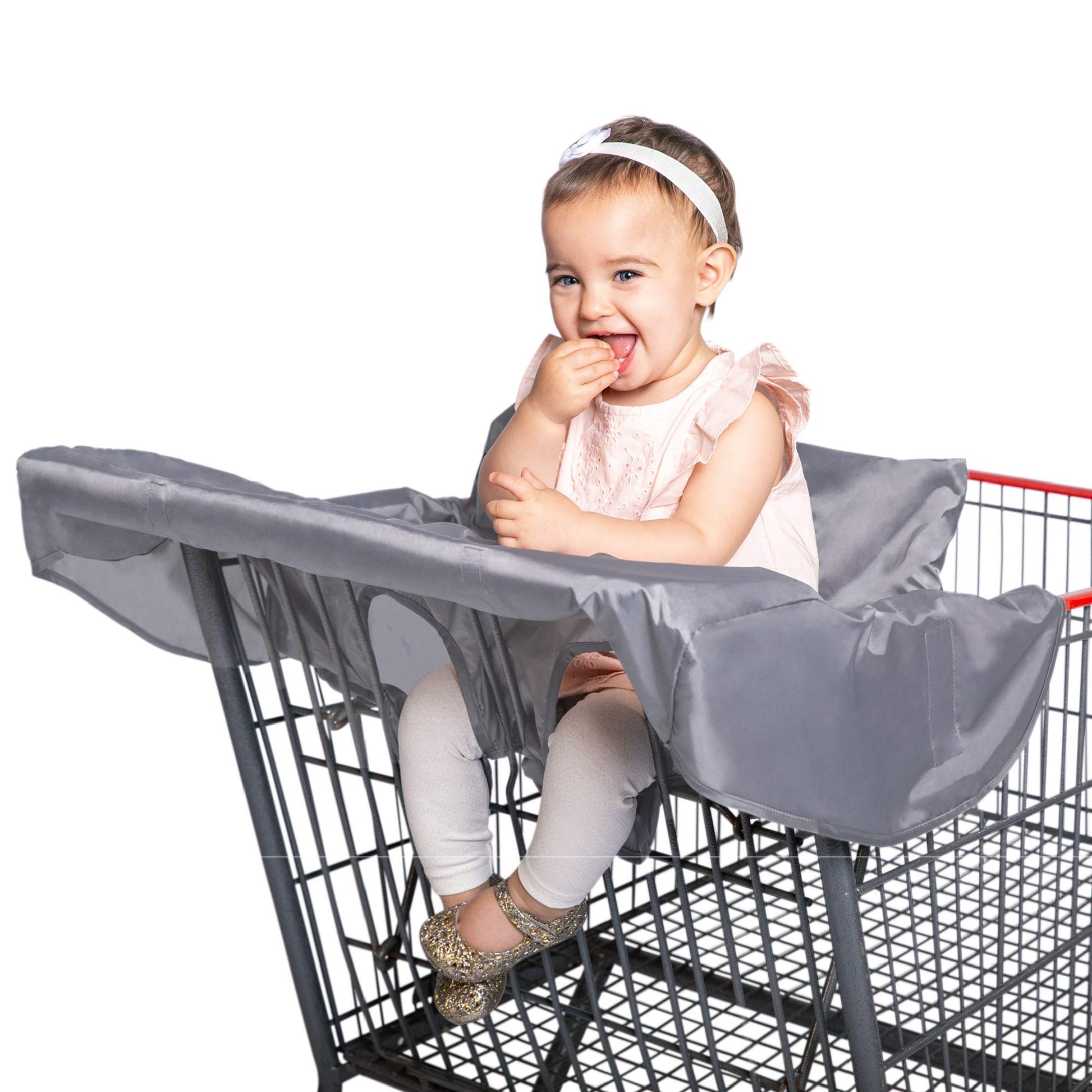 J.L. Childress Healthy Habits By Shopping Cart And High Chair Cover Lightweight Compact Washable Cover To Protect Baby And Toddl