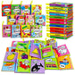 OKOOKO Soft Baby Books 12PCS Soft Cloth Books Bath Books Crinkle Washable Non-Toxic Early Education Preschool Learning Toy for N