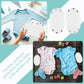 Bencailor 10 Pieces Bodysuit Extender For Baby Boys Girls Toddler Baby Bodysuit Extender(White)