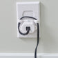 Cardinal Gates 3 Piece Plug Guard And Cord Keeper, White
