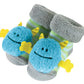 Stephan Baby Rattle Socks, Blue Monsters, Fits 3-12 Months