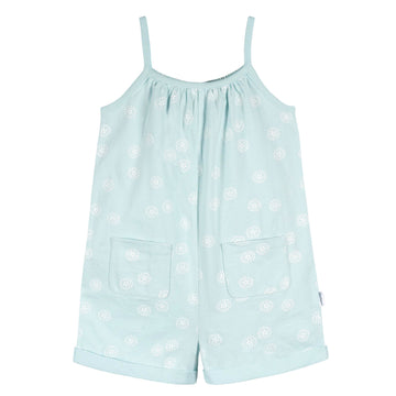Gerber Baby Girls Toddler 2-Pack Sleeveless Romper Jumpsuit, Light Grey And Sand Dollars, 5T