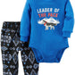 Carter'S Baby Girls' Bodysuit Pant Sets 121G845, Wolf Blue, 18M