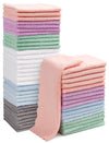 Orighty Baby Washcloths 50-Pack, Microfiber Coral Fleece Baby Face Towels, Soft And Absorbent Wash Cloths For Newborns, Infants