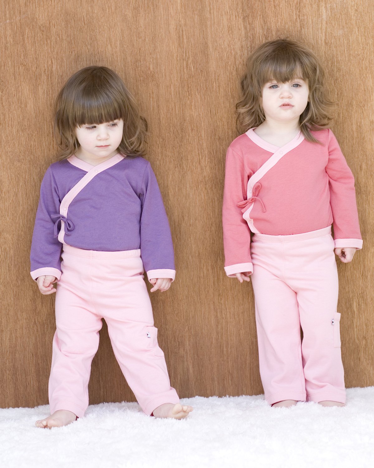 Baby Soy All-Natural Kimono Bodysuit, Eggplant, 6-12 Months