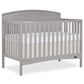Dream On Me Eden 5-In-1 Convertible Full Panel Crib In Pebble Grey, Jpma Certified, Non-Toxic Finishes, Features 3 Mattress Heig