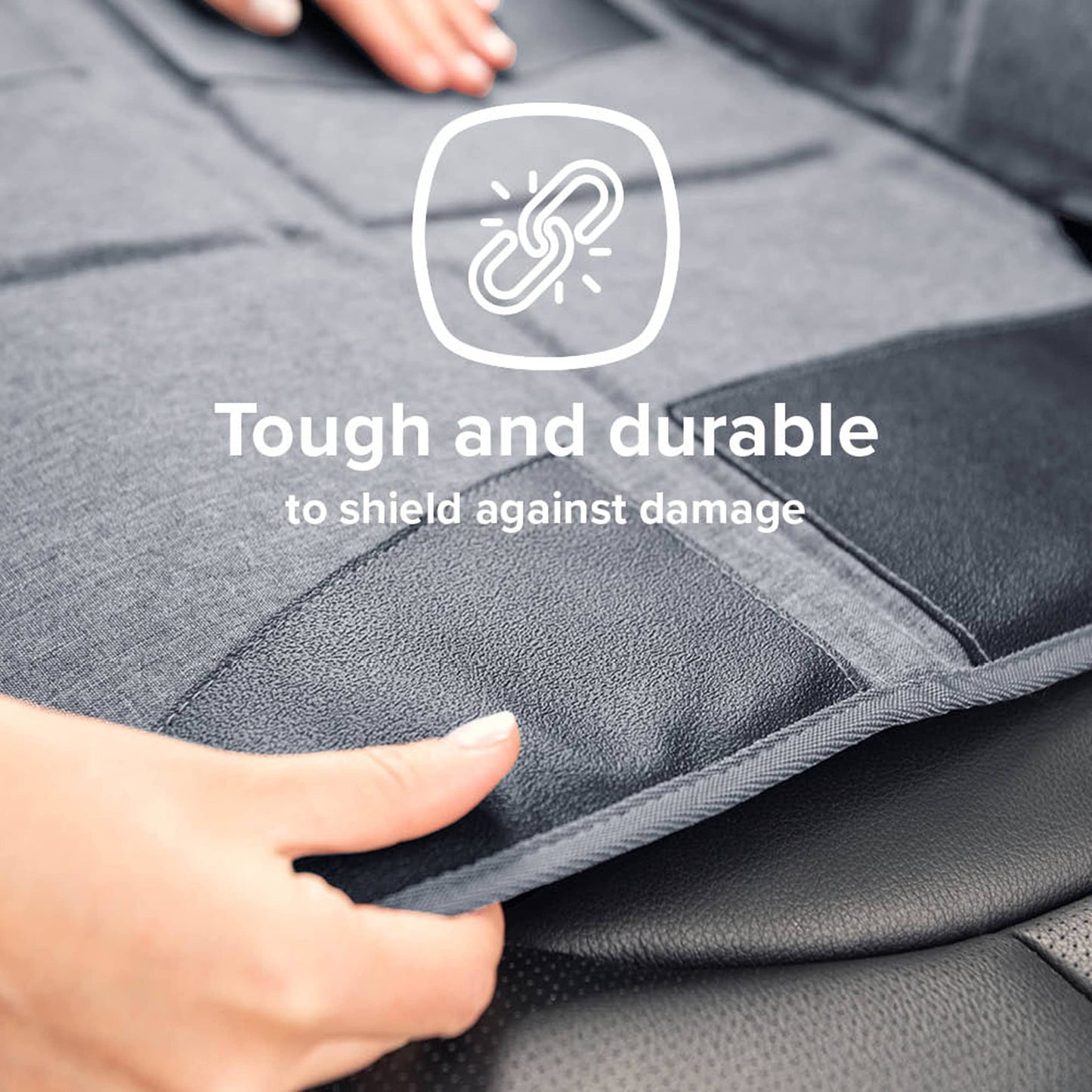 Diono Super Mat Car Seat Protector For Infant Car Seat, Booster Seat And Pets, Crash Tested, Thick Padding, Non Slip Backing, Du