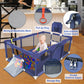 Large Playpen For Babies And Toddlers, Ball Pit For Toddlers, Baby Gate Play Pen Kids Ball Pits, Sturdy Play Yard With Basketbal