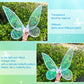 Quescu 2Pcs Fairy Wings For Adults,Butterfly Wings For Girls Women,Halloween Costume Sparkle Angel Wings Dress Up Party Favor (W