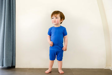 Vaenait Baby Infant Kids Toddler Short Sleeve Sleepwear Pajamas 2Pcs Set Colorful Blue Jm