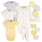 Gerber Baby Boys And Girls 12 Piece Layette Gift Set, Yellow Celestial, 3-6 Months