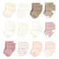 Hudson Baby Unisex Baby Cotton Rich Newborn And Terry Socks, Blush Stripe, 6-12 Months