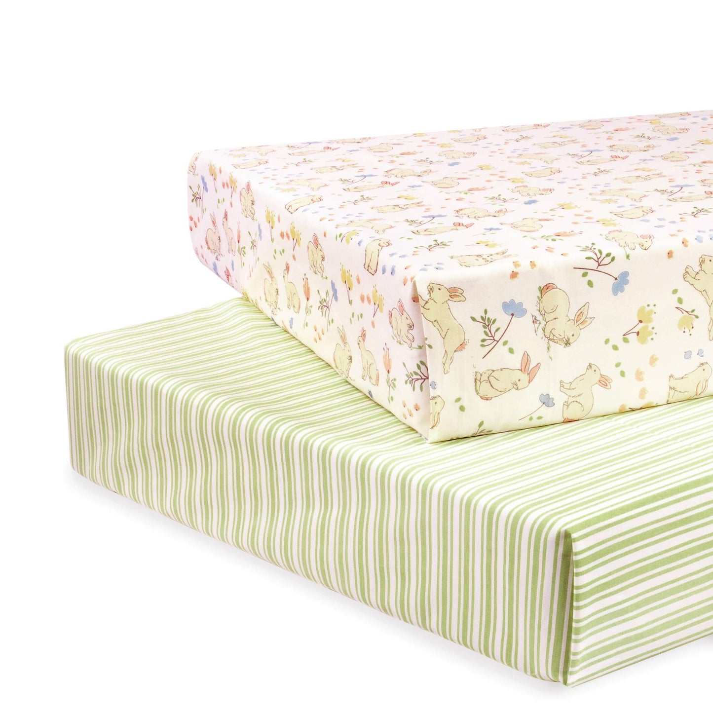 Abracadabra Cotton Flat Sheet For Standard Cot And Crib, Super Soft, Breathable & Hypoallergenic, (165 Cm X 106 Cm, Set Of 2, Bu