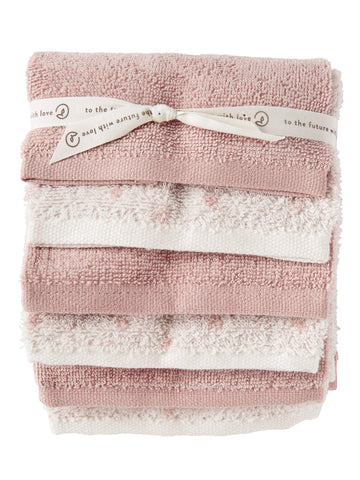 Little Planet By Carter'S Baby 6-Pack Organic Cotton Wash Cloths, Pink Multi, Osz