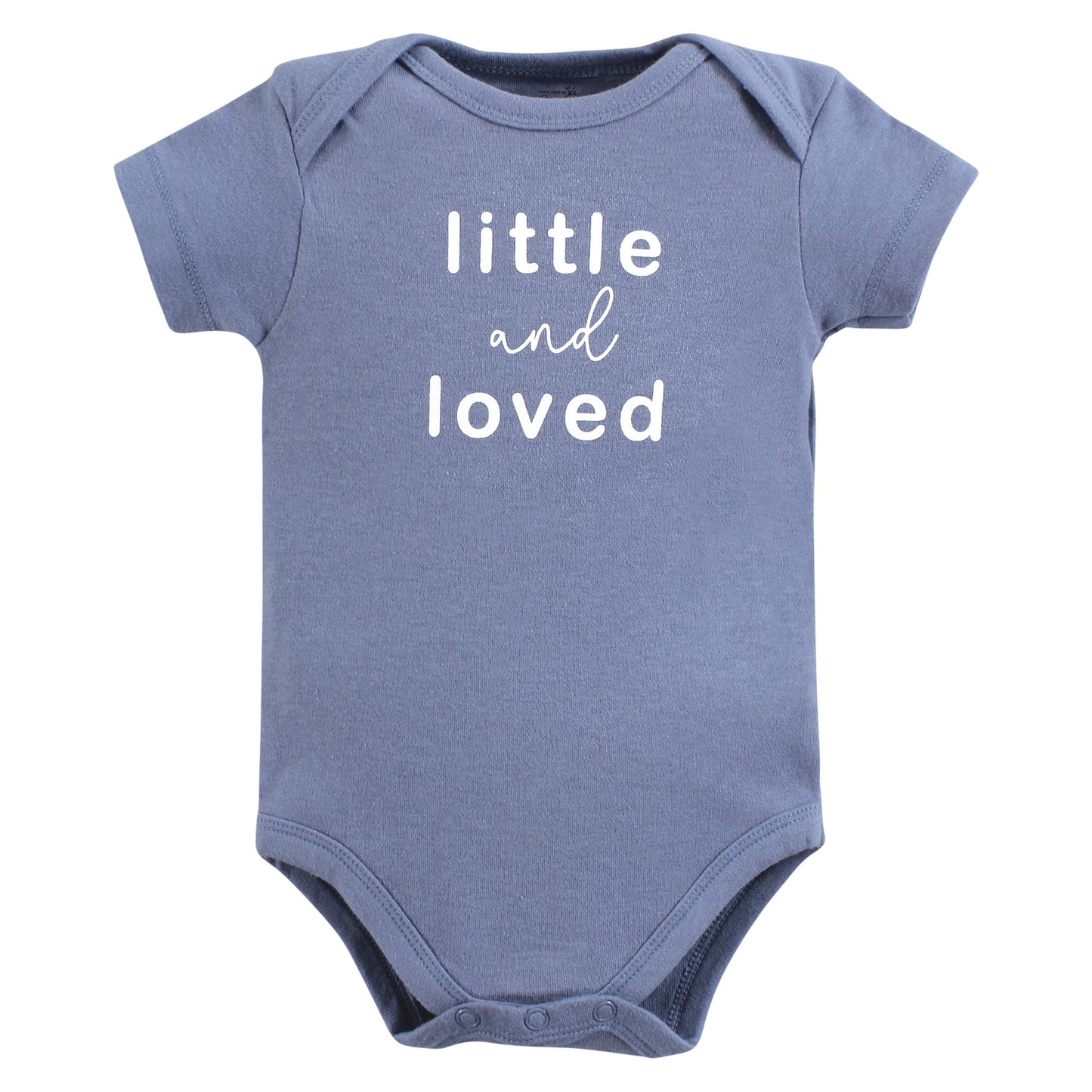 Touched By Nature Unisex Baby Organic Cotton Bodysuits, Blue Peanut, 3-6 Months
