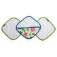 Jj Cole Washcloth Summer Garden & Bath Mitt Set, Pink/Green/Blue/Yellow/White/Orange