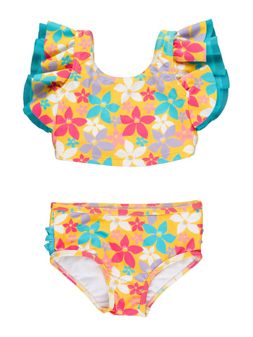 Rufflebutts Upf50+ Endless Summer Floral Butterfly Tankini - 3-6M