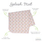 Bapronbaby Pink Ice Cream Splash Mat - Waterproof Catch-All For Under High Chairs, Floors, Tables, Playtime Or Arts & Crafts - M