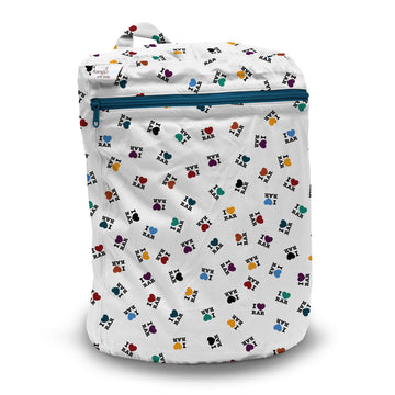 Kanga Care Wet Bag Seam Sealed Waterproof 3D Dimensional For Baby Cloth Diapers, Travel, Beach, Pool, Gym, Swim | I Love Rar